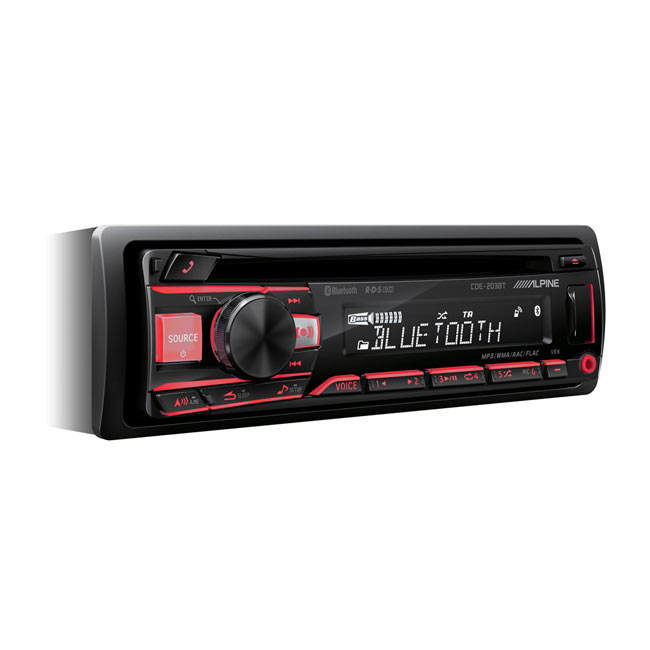 CD-tuner-with-Bluetooth-CDE-203BT-Red-Angle